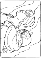 A coloring page of star wars